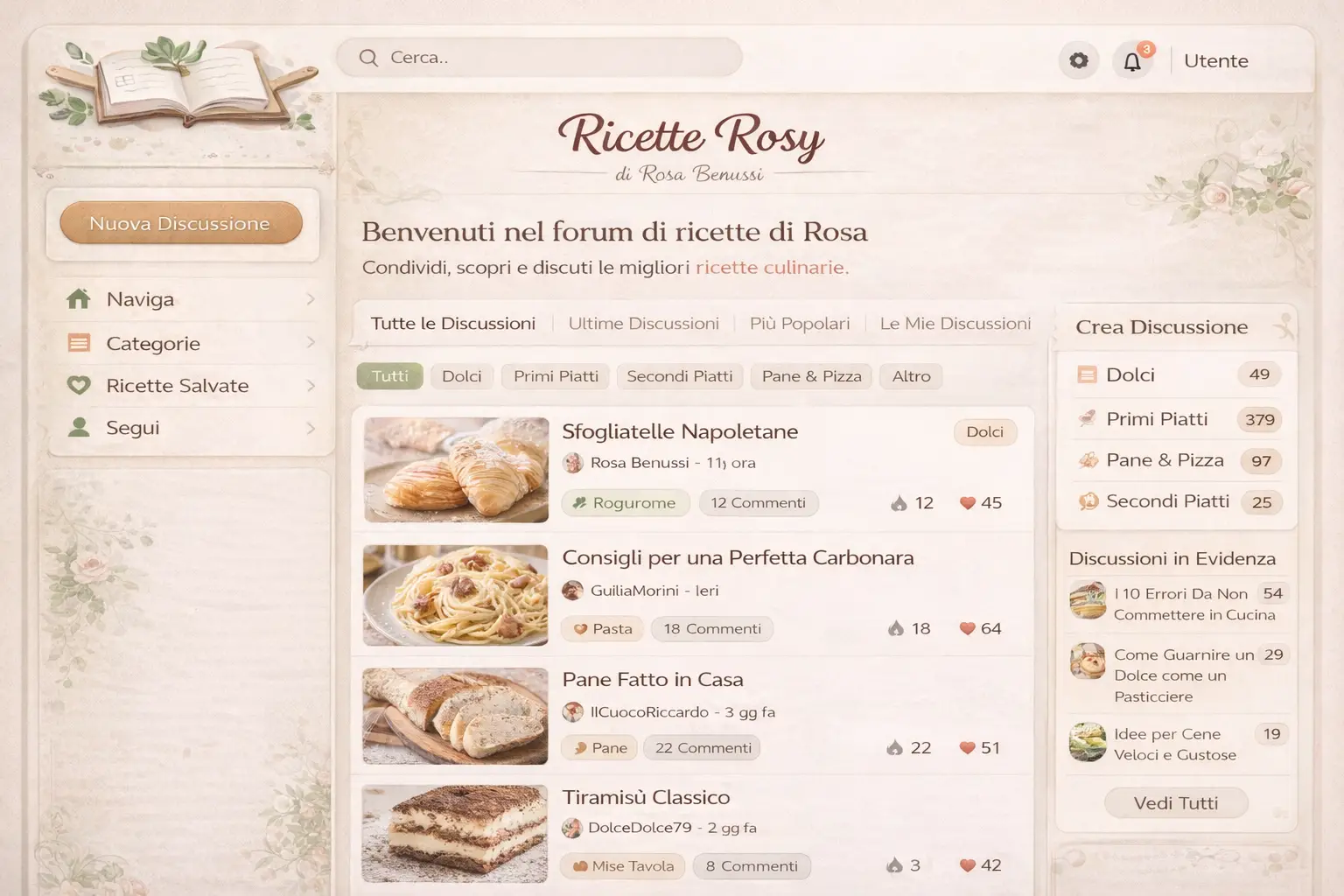 Ricette Rosy